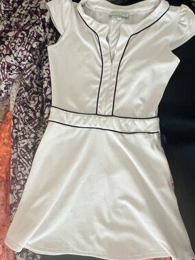 Six Love Tennis Dress Black Trim
